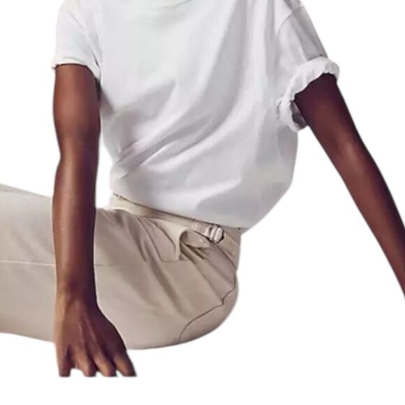 J Crew Jeans Womens 29 Cream Point Sur Side Tab Trouser Ecru Wash BY093 Wide Leg - Picture 16 of 16